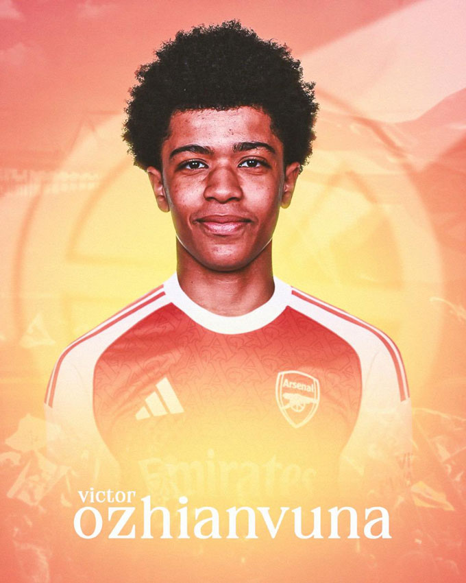 Ozhianvuna is about to sign the contract agreement with Arsenal