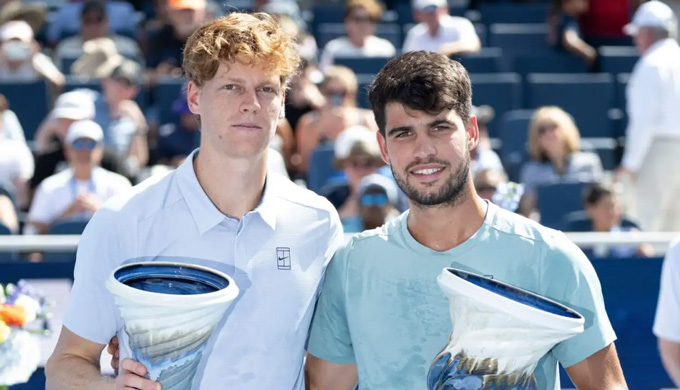 Carlos Alcaraz and Jannik Sinner are the top two players in the world