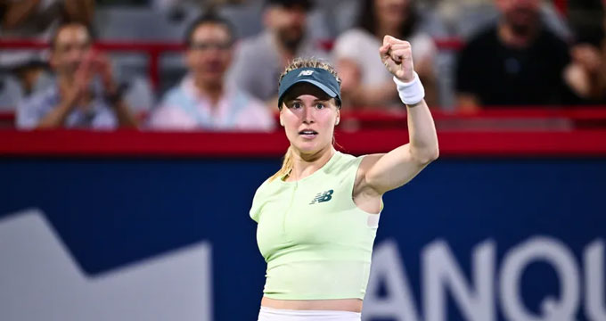 Bouchard defeated Emiliana Arango to enter the second round of Canadian Open 2025