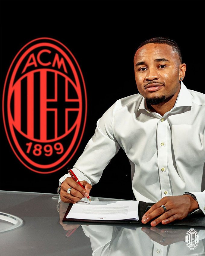 Nkunku officially signed a contract with Milan