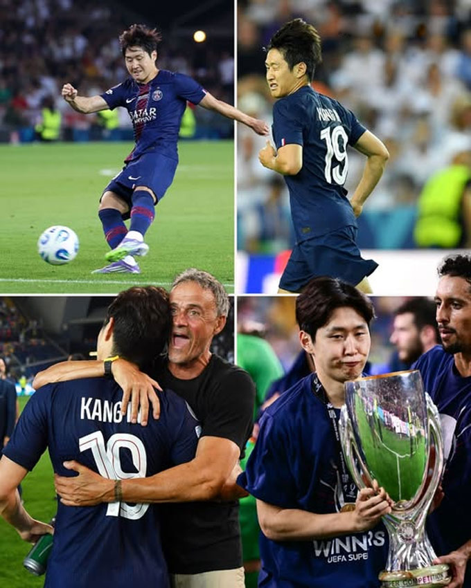 Lee Kang-in is a hero to score the gap for PSG in the European Super Cup match