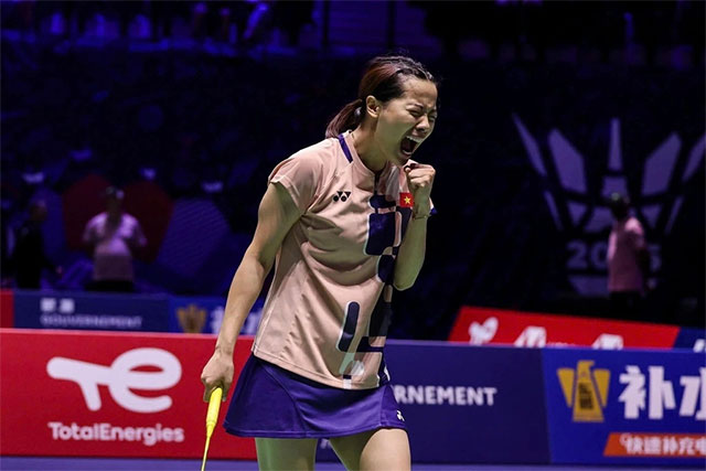Thuy Linh is the only Vietnamese player who is still competing at the 2025 Badminton Championship