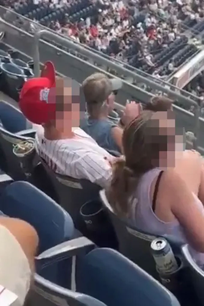 The couple's offensive behavior