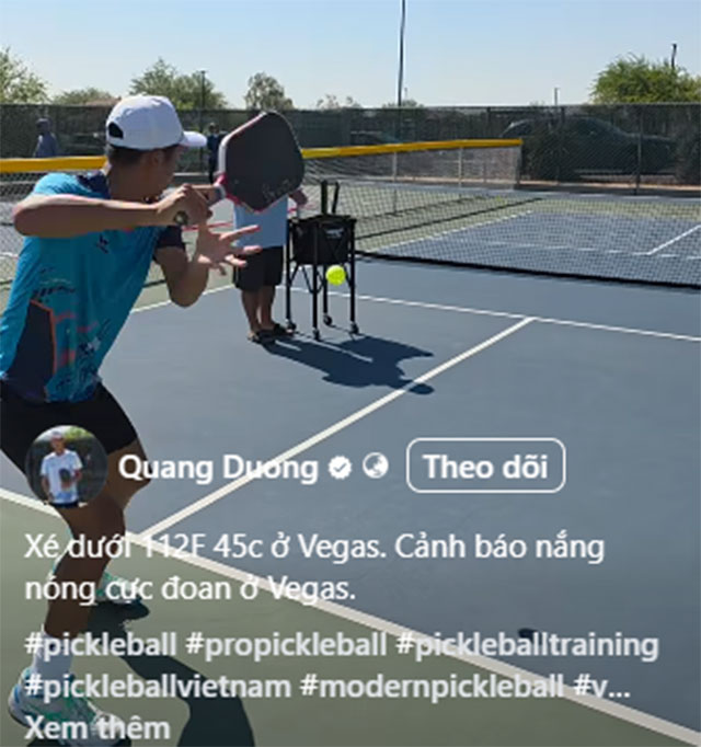 Quang Duong is working hard in Las Vegas