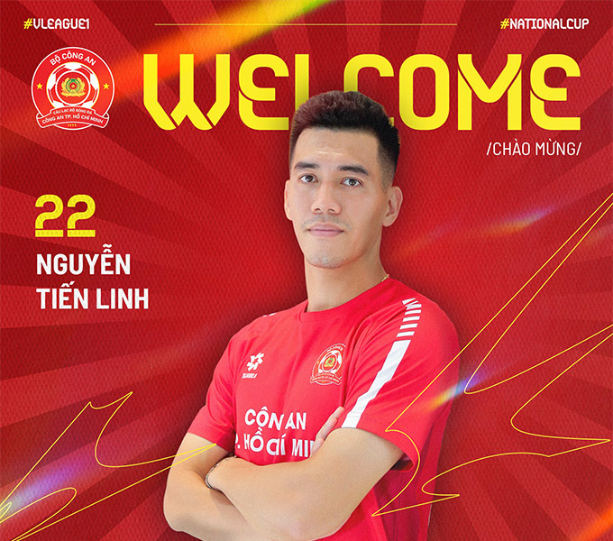 Tien Linh officially launched the Ho Chi Minh City Police Club 