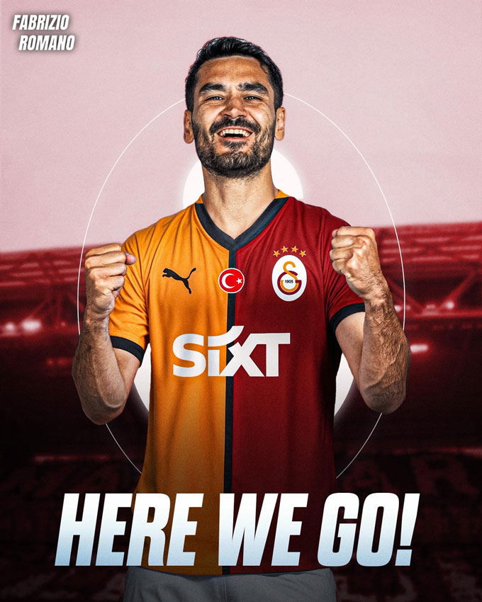 Gundogan joined Galatasaray in the form of CNTD