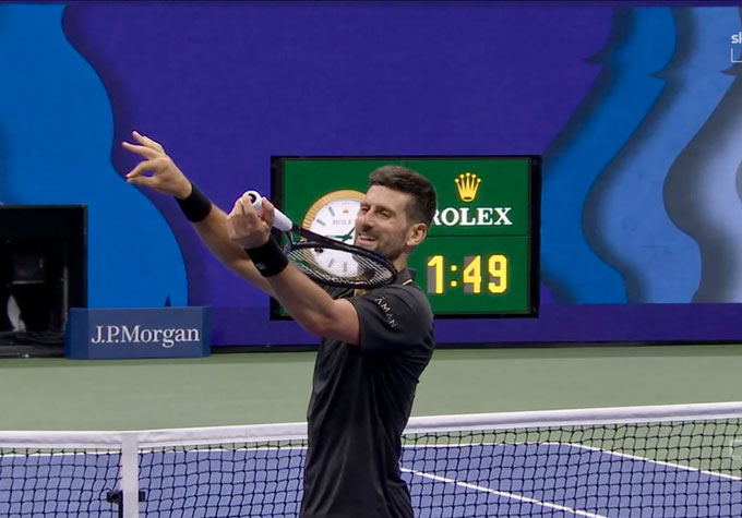 Djokovic reached the US Open quarterfinals