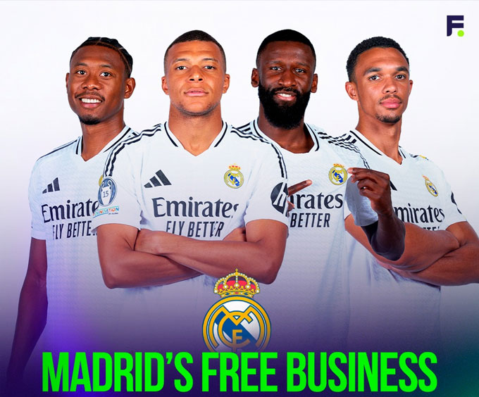 Real constantly get top stars in the form of free in recent years