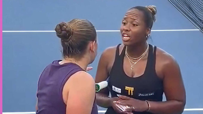 Taylor Townsend was insulted by Jelena Ostapenko