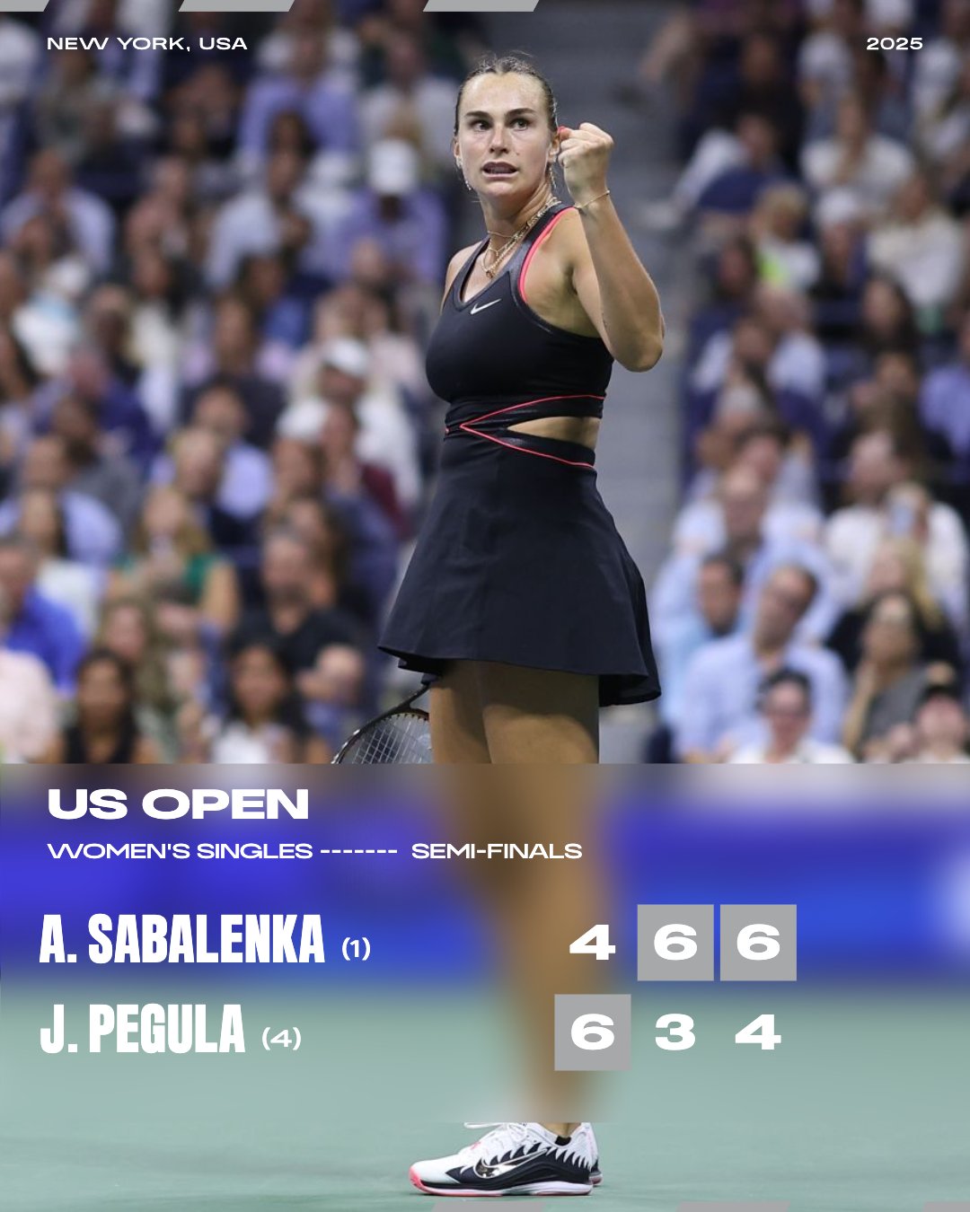 Sabalenka upstream against Pegula