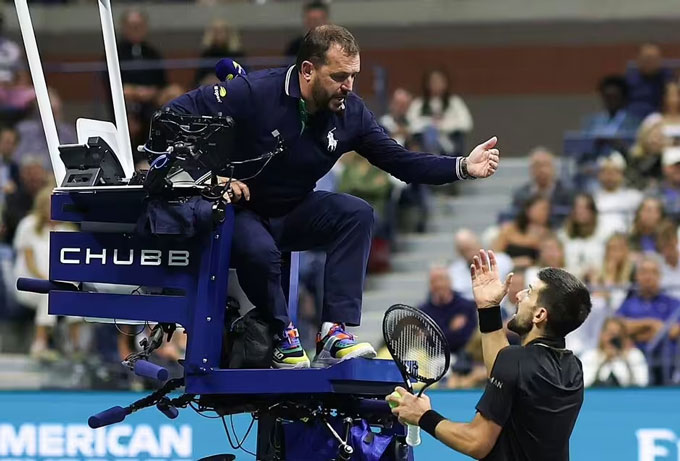 Djokovic quarreled with both referees and fans