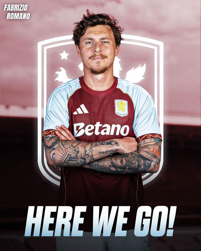 Lindelof signed a 2 -year contract with an additional 1 year extension with Aston Villa