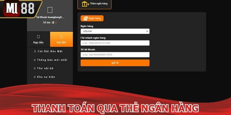 Hướng dẫn thanh toán nhanh qua thẻ ngân hàng