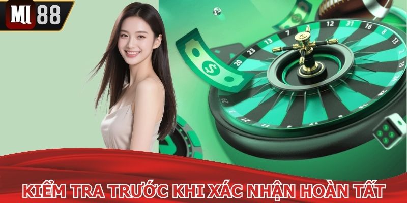 Kiểm tra dữ liệu tạo tài khoản đảm bảo thành công